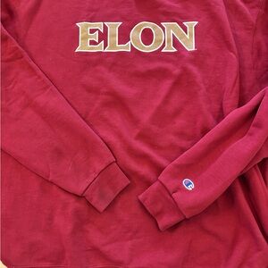 Maroon Sweatshirt Shirt with Elon university chsmpion xxl EUC